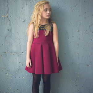 Zoe Ltd Dresses - NEW Zoe Ltd Burgundy & Gold Girls Holiday Dress Zoe Ltd Dresses - NEW Zoe Ltd Burgundy & Gold Girls Holiday Dress